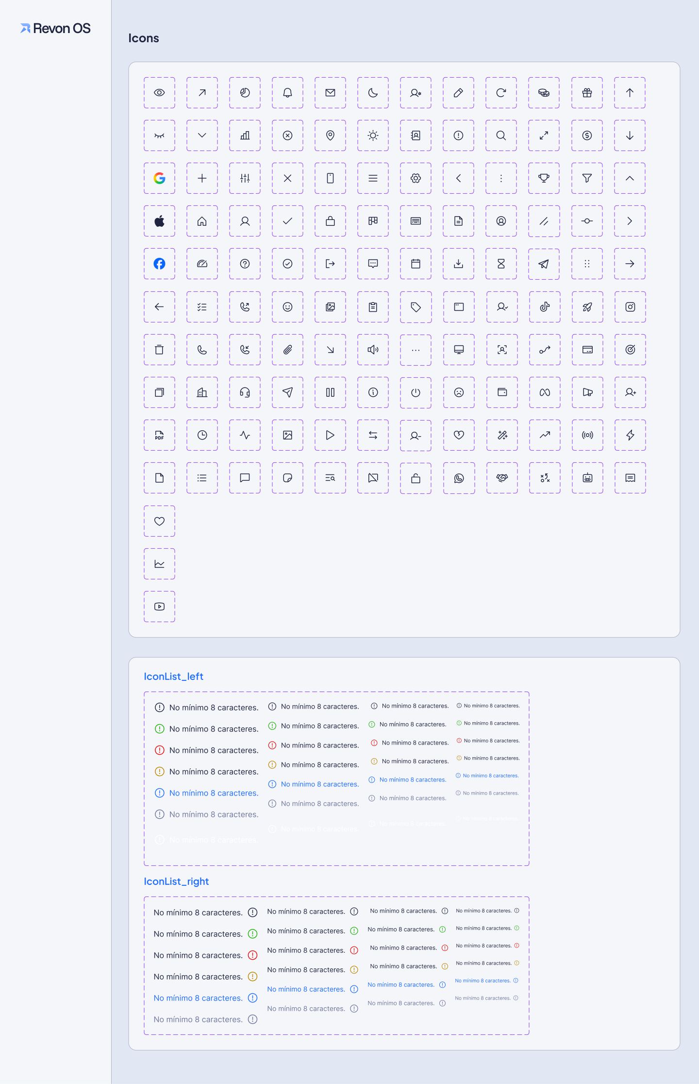 Tokens de tipografia